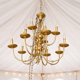 Gold metal Chandelier